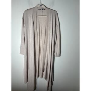 1. State Light Beige Long Sleeve Open Front Long Cardigan Sz S